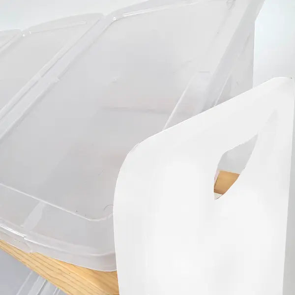Juguetero chico blanco | 12 contenedores plásticos | Estilo Montessori moderno